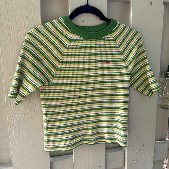 Urban Outfitters striped crop tee 🤎 - Picture 2 of 4